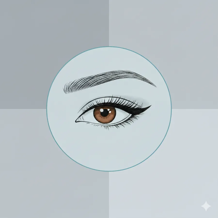 Fox eyes (badem göz) çizim — göz ve kaş hattı